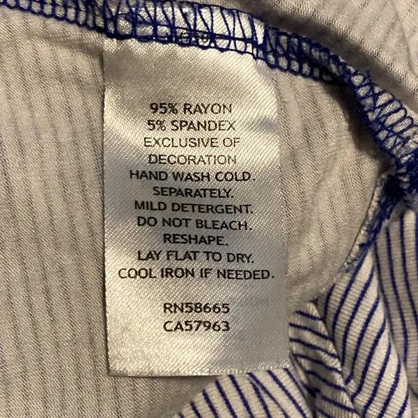 Tucker Tate Striped Embroidered Tank Dress Womens Size L Blue White Sleeveless‎ - Image 3