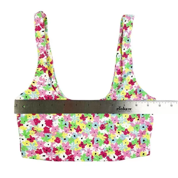 Zara Multi Floral Sleeveless Crop Tank Top Size Small‎ - Image 2