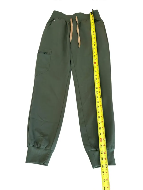 FIGS Zamora Joggers Scrub Bottoms Olive Green Womens Size XXS Petite - Image 7