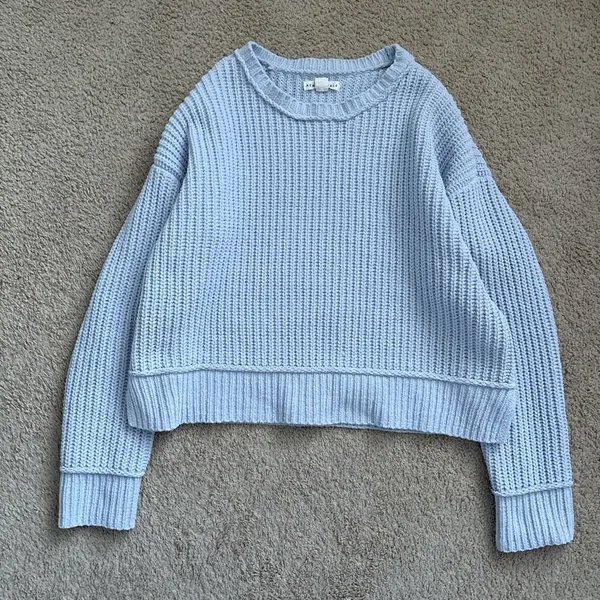 Aeropostale Sky Blue Crew Neck Sweater - Image 3