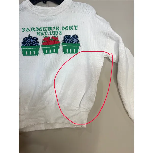 525 America Farmers Market crewneck Sweater pullover Size Medium - Image 4