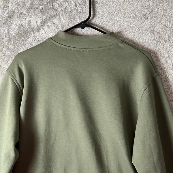 Jaanuu Women's Snap-Side Comfort Pullover Sweater Olive‎ Green Size Large - Image 2