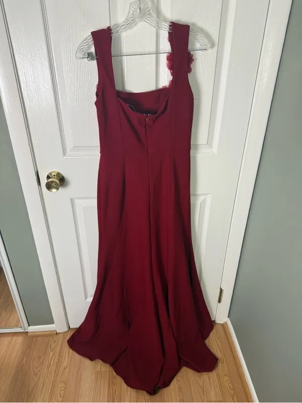 Elliatt Evanora Floral Gown in Red M - Image 6