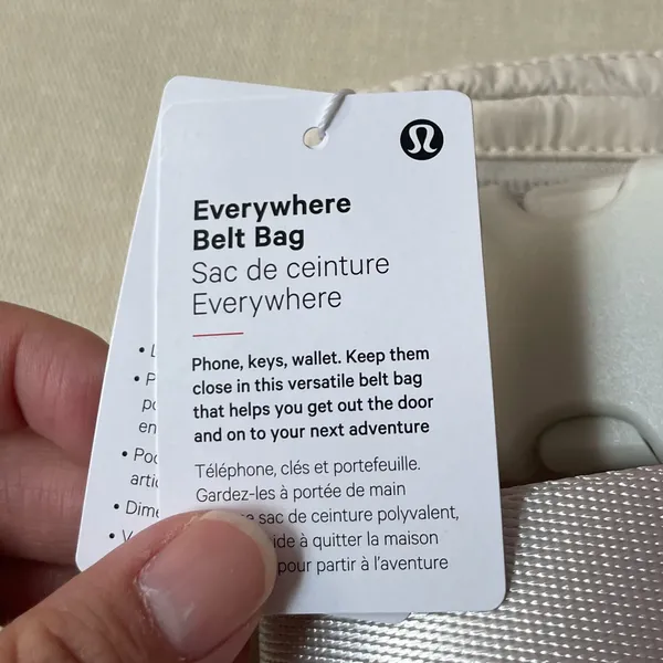 Lululemon Everywhere Belt Bag 1L - White Opal - Image 7