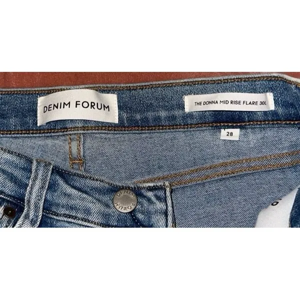 Denim Forum Flare Jeans Size 28 - Image 2