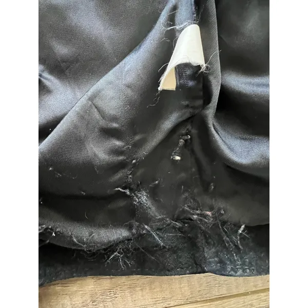 Wilson’s Suede Leather Black Bolero‎ Style Jacket Snap Front Small Motorcycle - Image 3