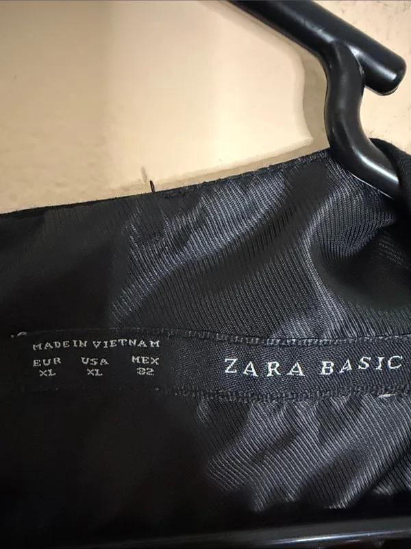 Zara Black Sleeveless Midi Sheath Dress - Image 2
