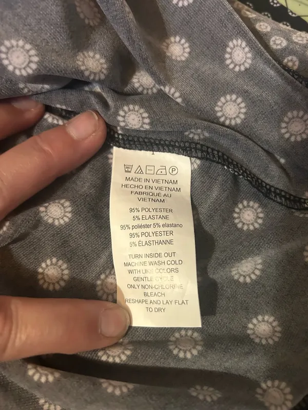 Michael Kors Black Dress with White Daisy Print and Metal Logo Size XL - Image 7