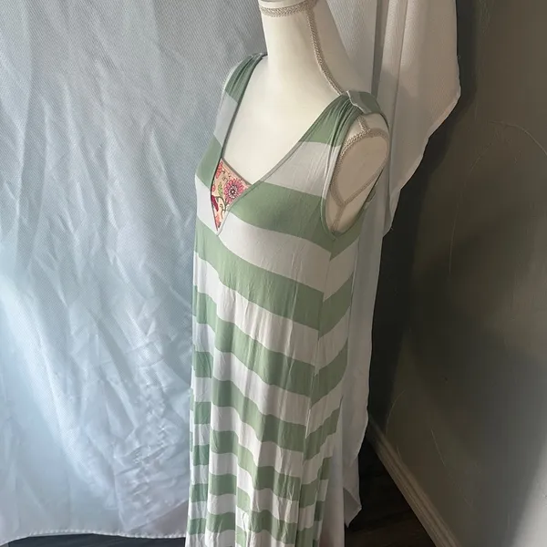 Matilda Jane Striped Maxi Dress with Floral Accent - Image 4