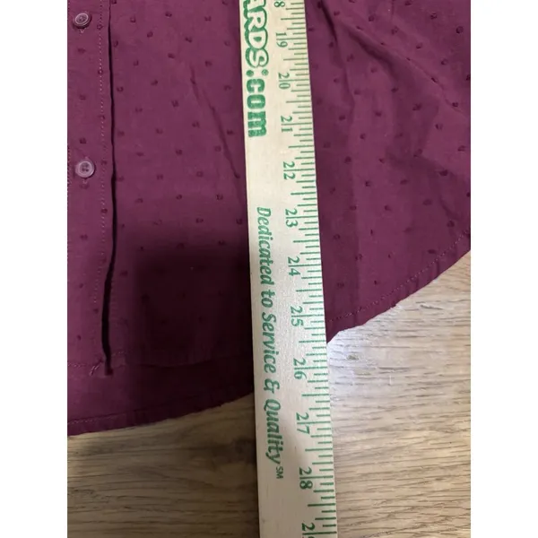 Old Navy Women Size Medium‎ Long Sleeve Button Down The Classic Shirt Cotton - Image 3