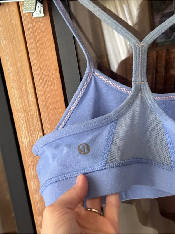 Lululemon Flow Y Bra IV sports racerback Lullaby periwinkle mesh luon - Image 7