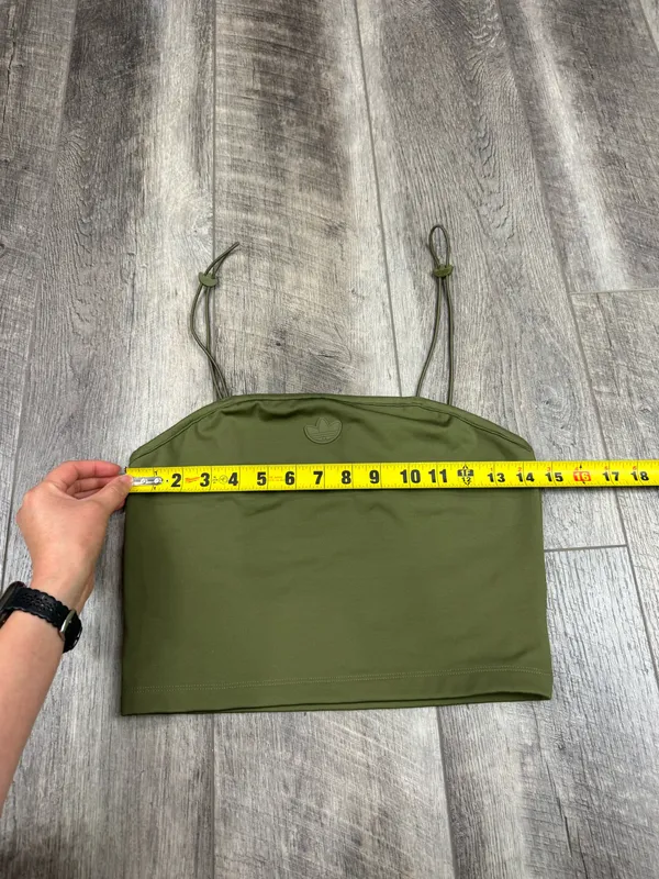 Adidas Olive Crop Top - Image 7