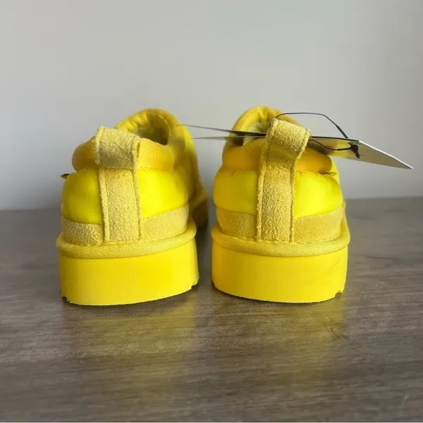 Ugg NEW Women's Tasman LTA Canary Yellow Puff Slippers Size 10 #094 - Image 4
