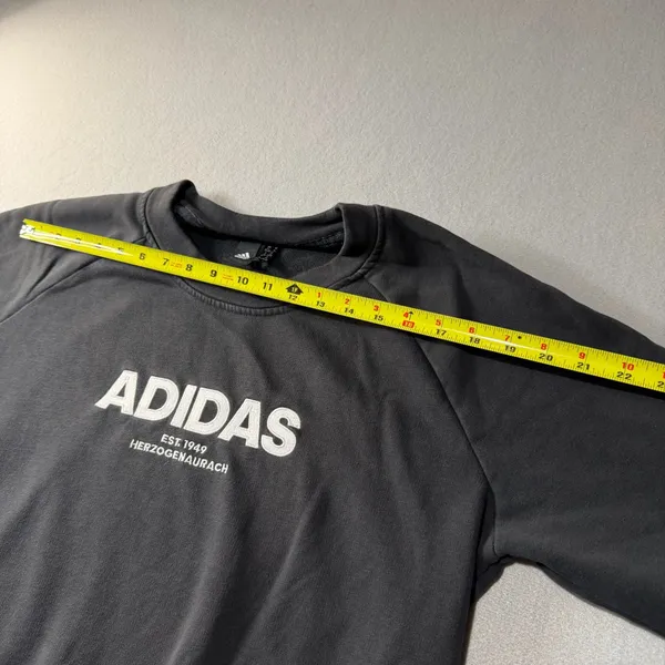 VIntage Adidas Est. 1949 Herzogenaurach Crewneck Sweatshirt Black XL - Image 6