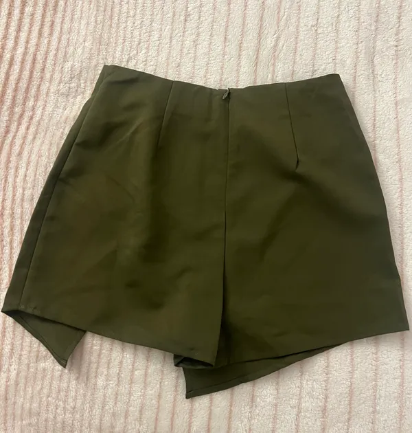Blue Blush Wrap Olive Mini Skort - Image 2
