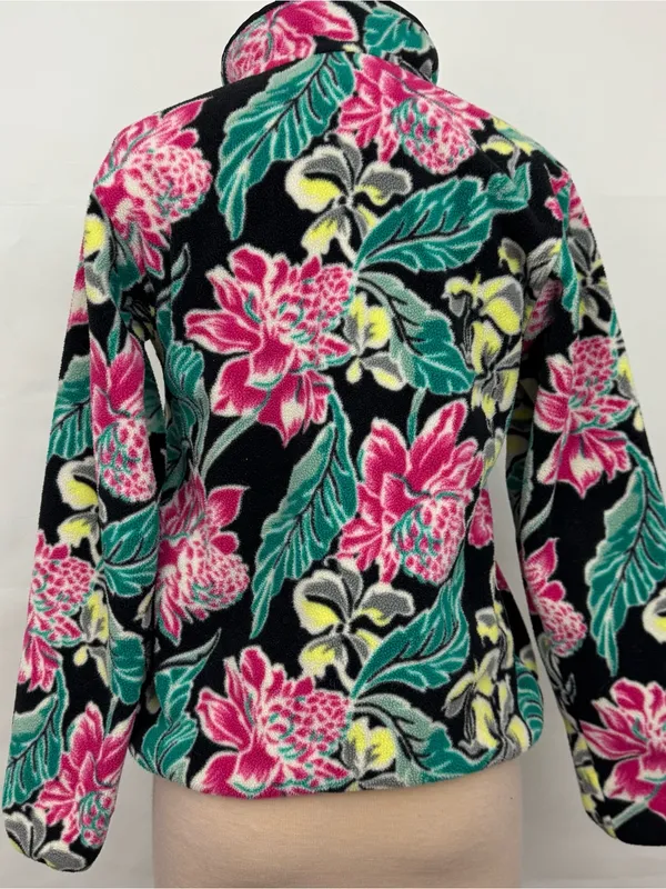 Patagonia Lightweight Synchilla Snap-T Pullover Style #25455 Hawaii Floral - Image 4