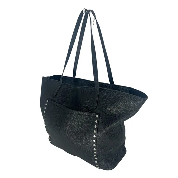 Rebecca Minkoff Unlined Front‎ Pocket Leather Tote Black Studded - Image 4