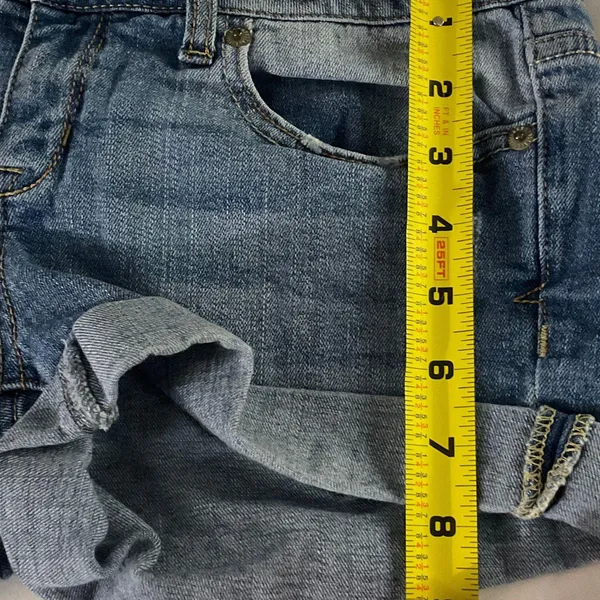 Aeropostale MIDI Denim Short Size 4 Blue - Image 9