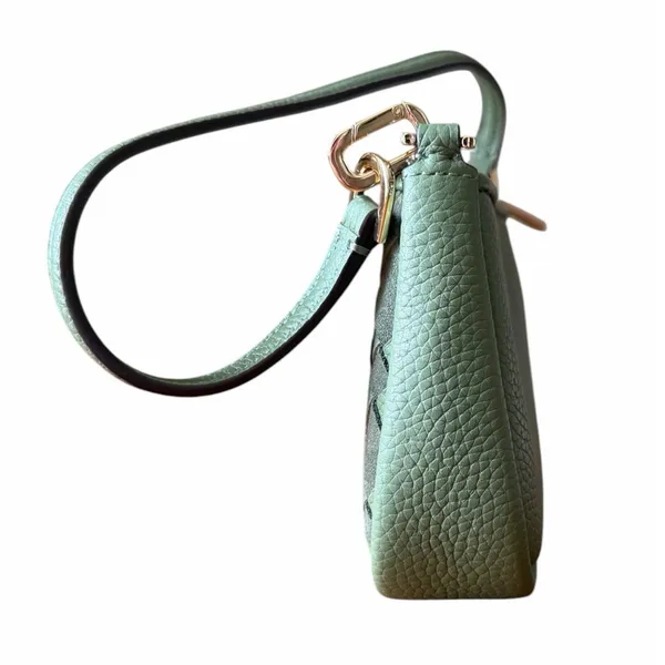 Kate Spade Kayla KM148 Woven Leather Convertible Shoulder Bag Cedar Green NWOT - Image 6