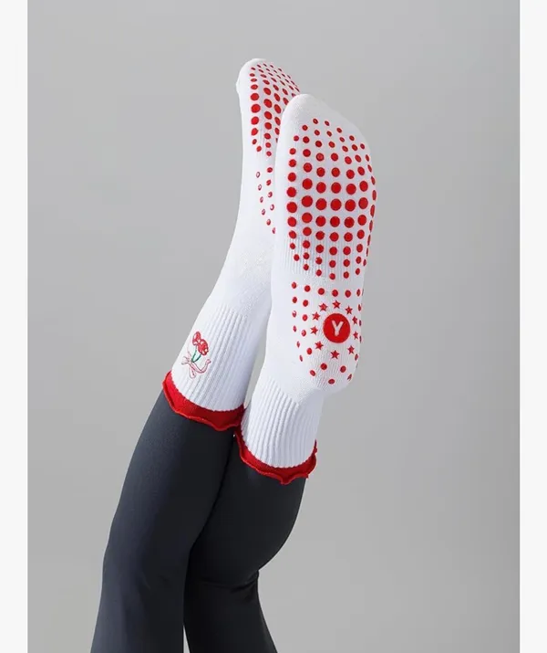 Pilates Grip Socks White - Image 2