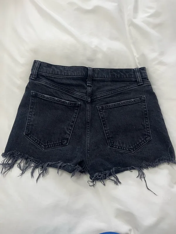 Abercrombie Black Jean Shorts - Image 2