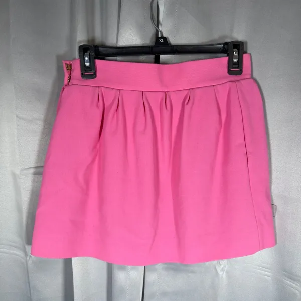 Diane von Furstenberg Pink Pleated Mini Omarosa Skirt Barbiecore Preppy Chic - Image 7