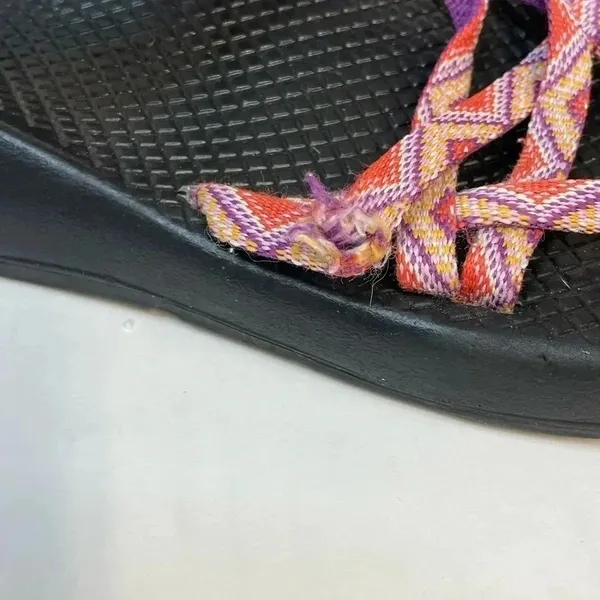 Chacos ZX/2 Vibram Unaweep Hiking Sandals Women’s size 10 Pink Toe Loop Strappy - Image 4