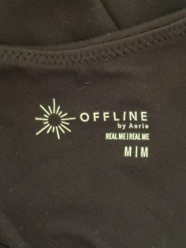 Aerie Offline Real Me Low Key Tank Top in Black - Image 4