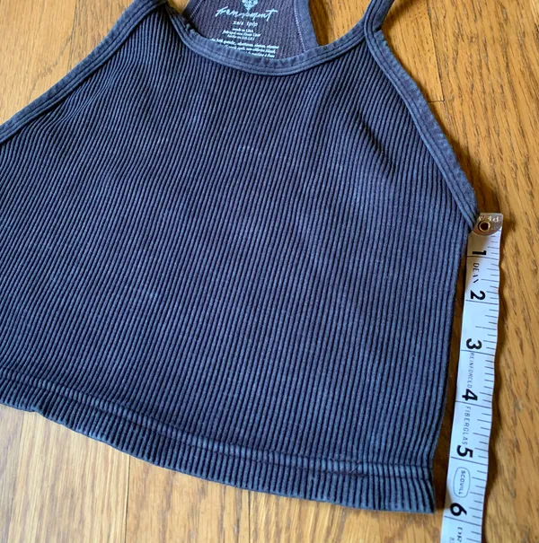 Free People happiness crop top washed black size XS/S - Image 4