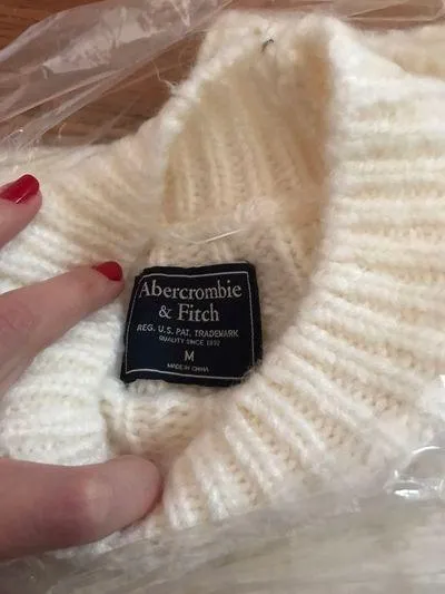 Abercrombie Fuzzy Mock Neck Sweater - Image 4