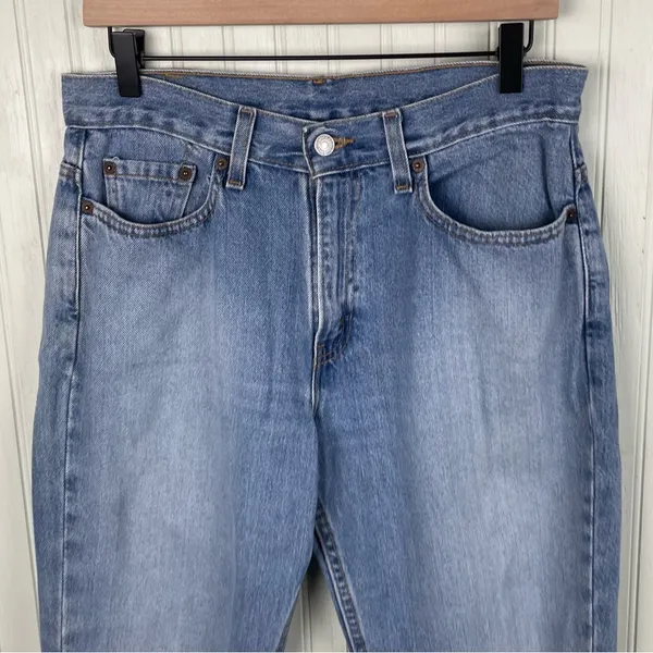 Vintage Levi's 505 Lower Rise Straight Leg Jeans Women's Size 10 Cotton Denim - Image 3