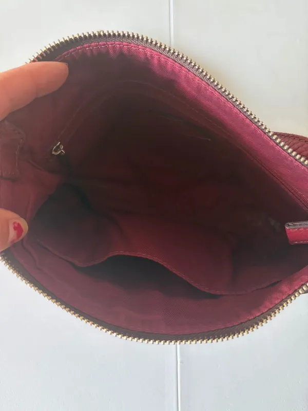 Fossil Cross Body Purse Maroon - Image 5