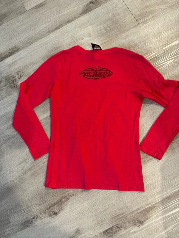 Harley Davidson Y2K Rhinestoned Dead Stock Long Sleeve Size Small - Image 7