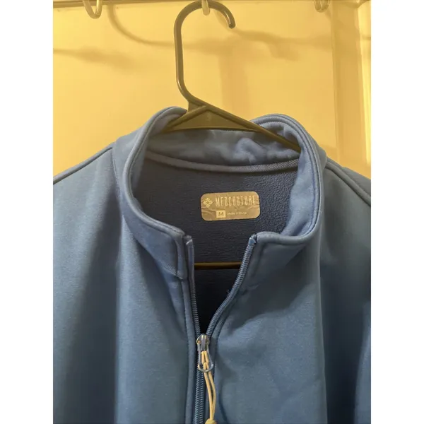 MED COUTURE Women's Athletic Zip Up Track Jacket Coat Blue Size Medium - Image 2
