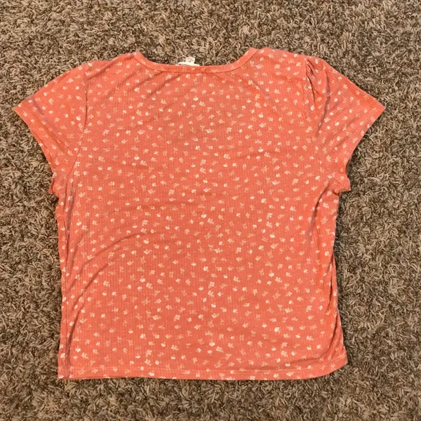 Hippie Rose peach floral crop top - Image 7