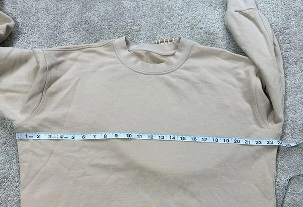 Lululemon Perfectly Oversized Crewneck Sweatshirt Cotton Terry in Cafe Au Lait 6 - Image 14