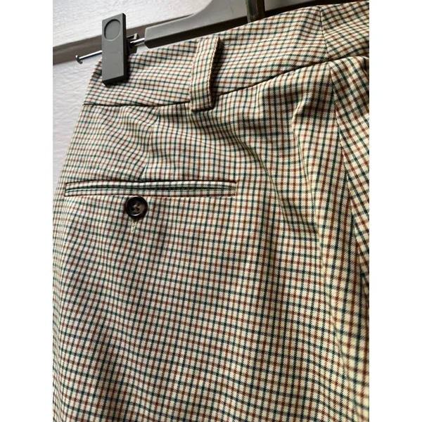 Vtg 90s Y2K DKNY Plaid Pants 2 Straight Leg Preppy Academic Teacher Business - Image 7