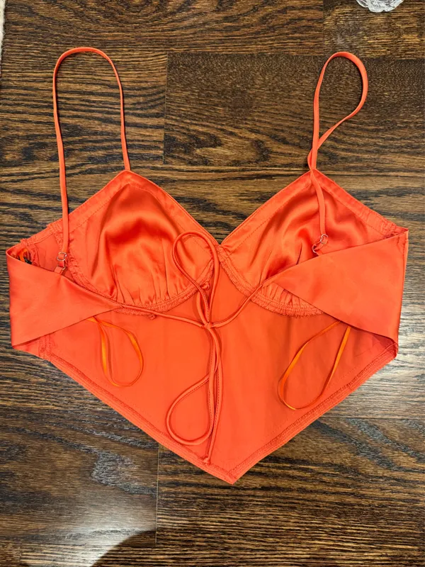 Cotton Candy LA Orange Top Crop Revolve - Image 4