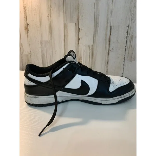Nike Dunk Low Panda Womens Sneakers Black/White Size 8.5 - Image 2