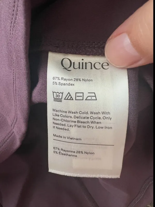 NWT Quince Classic‎ Purple Ultra-Stretch Ponte Short Sleeve Midi Dress Sz S - Image 7