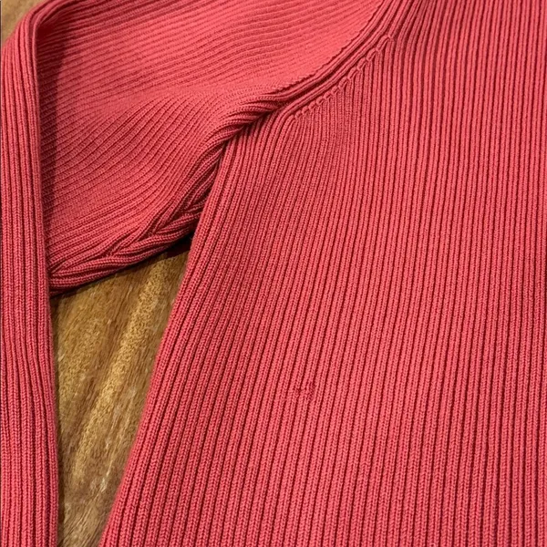 Pendleton Mixed Media‎ Jacket Womens Red Leather Front Merino Wool Zip Large - Image 12