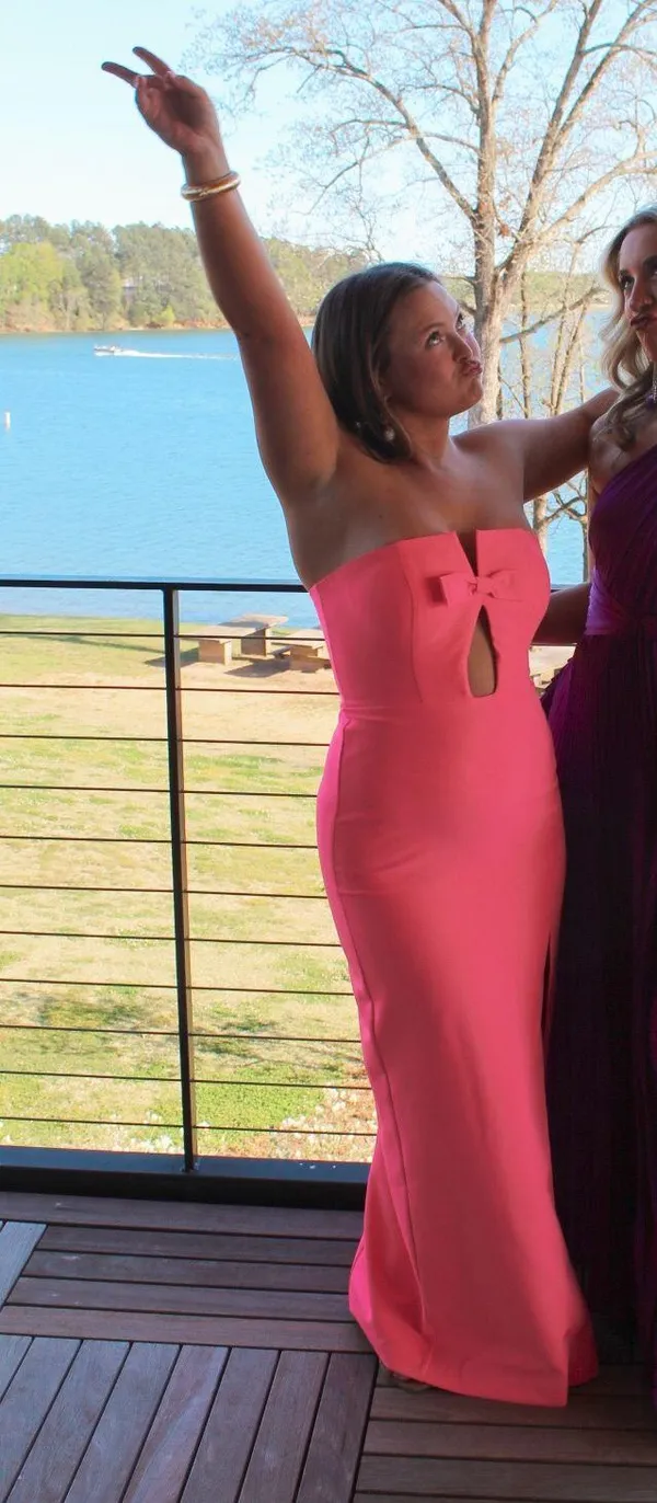 Pink Formal Dress Size 6 - Image 2