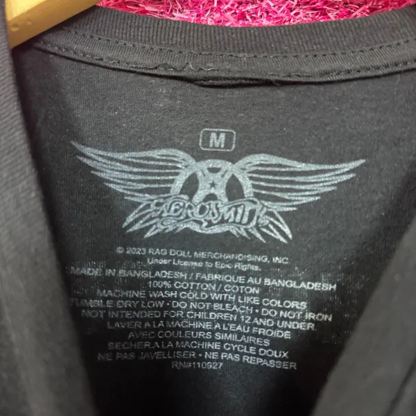 Aerosmith The Bad Boys of Boston Poster Soft Rock Band Tee M - Image 4