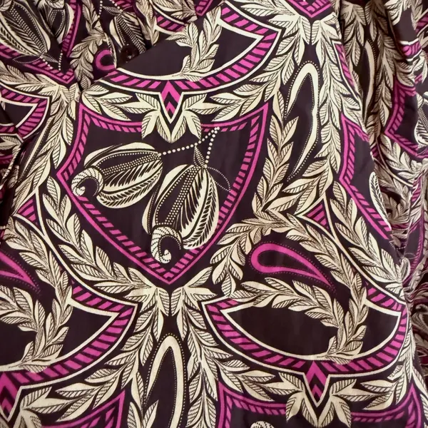 Strut & Bolt Get Familiar‎ Brown Floral Smocked Ruffle Neck Blouse Sz S NWT - Image 6