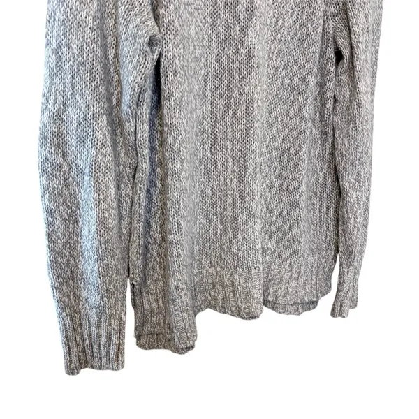 Women’s Aerie American Eagle gray marled raglan pullover sweater size large - Image 3