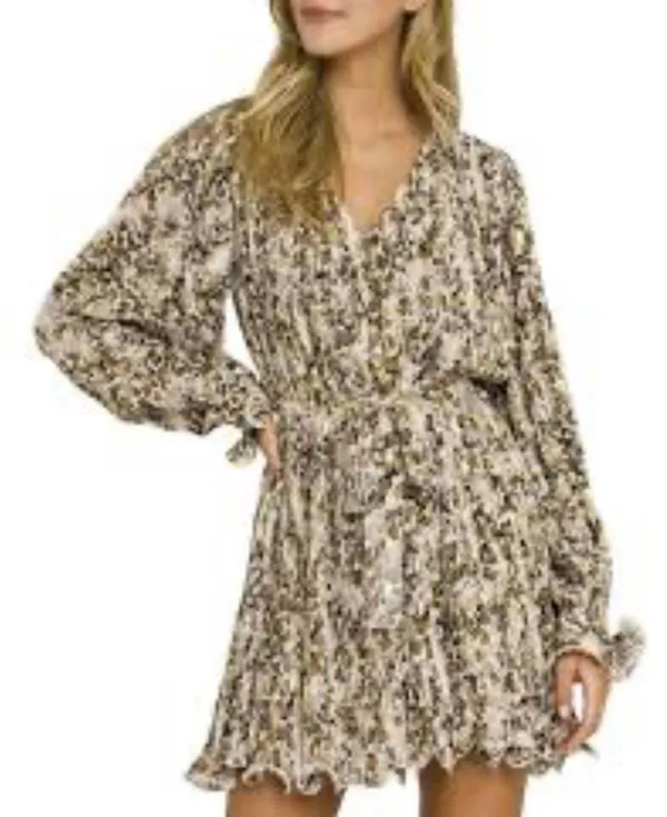 Free The Roses Cheetah Mini Dress - Image 3