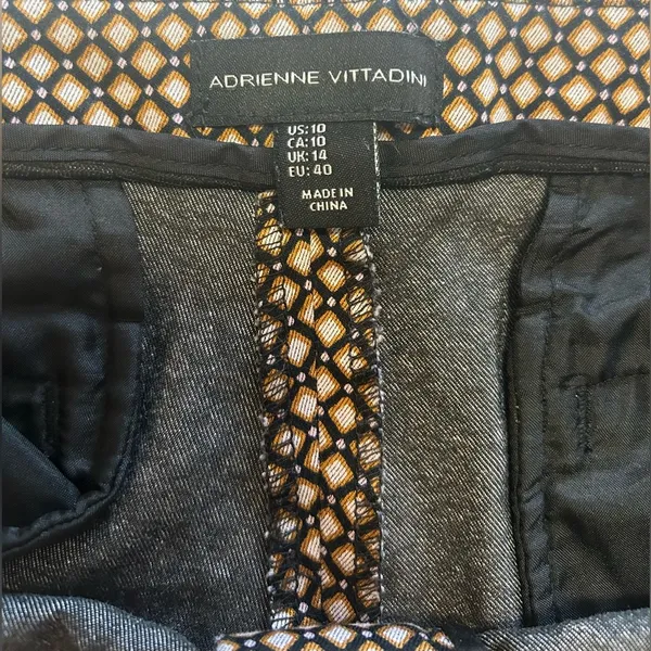 Adrienne vittadini multicolored skinny leg pants size 10 - Image 3