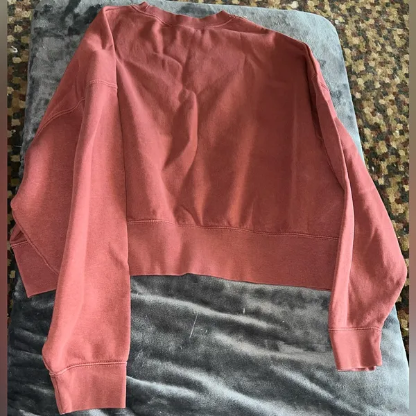 Nike Cropped Oversized Sweatshirt Size XS - Image 2