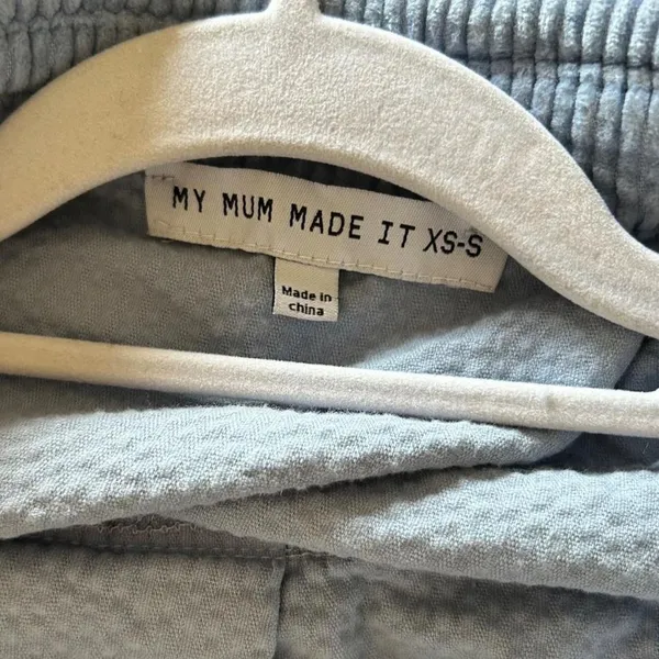 My Mum Made It Blue Corduroy Oversized Shacket XS S - Image 5