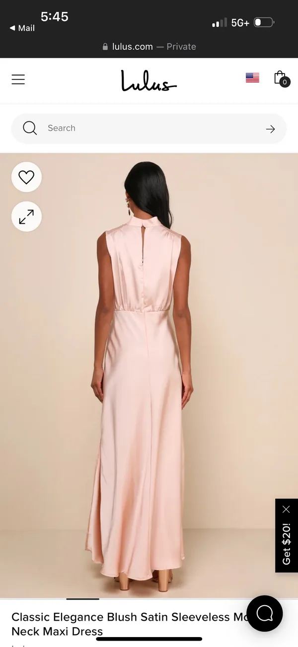 Lulus Blush Pink Satin Maxi Dress - Image 2